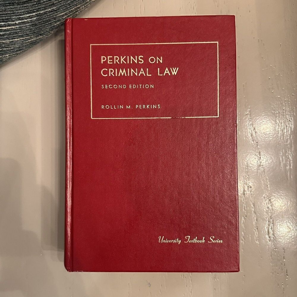 Perkins on Criminal Law Second Edition University Series Free Shipping